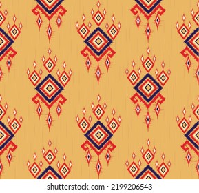 geometric ethnic vintage texture vector art design. textile fashion pattern line  ikat seamless pattern and batik fabric texture asian background wallpaper geometry indian. Ethnic abstract ikat art .
