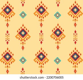 geometric ethnic vintage texture vector art design. textile fashion pattern line  ikat seamless pattern and batik fabric texture asian background wallpaper geometry indian. Ethnic abstract ikat art .

