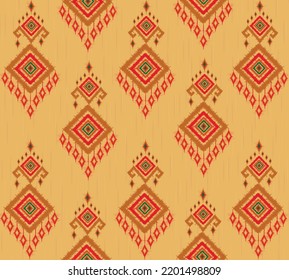 geometric ethnic vintage texture vector art design. textile fashion pattern line  ikat seamless pattern and batik fabric texture asian background wallpaper geometry indian. Ethnic abstract ikat art .
