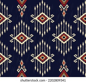 geometric ethnic vintage texture vector art design. textile fashion pattern line  ikat seamless pattern and batik fabric texture asian background wallpaper geometry indian. Ethnic abstract ikat art .