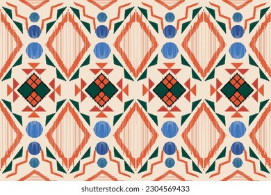 geometric ethnic vintage texture vector art design. textile fashion pattern line ikat seamless pattern and batik fabric texture asian background wallpaper geometry indian. Ethnic abstract ikat art.