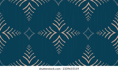 Geometric ethnic vintage texture vector art design. textile fashion pattern line ikat seamless pattern and batik fabric texture asian background wallpaper geometry indian. Ethnic abstract ikat art .
