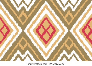 Geometric Ethnic Antiguas Textura Diseño de Arte vectorial. Línea de patrón de moda textil Ikat patrón sin costura y textura de tela Batik Fondo asiático Fondo de pantalla Geometría India. Arte étnico Abstractas Ikat .