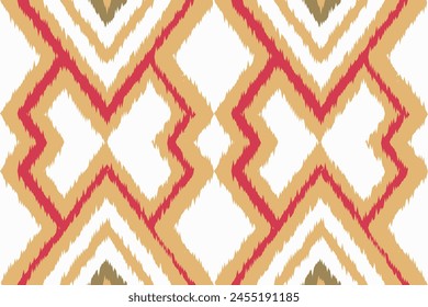 Geometric Ethnic Vintage Texture Vector Art Design. Textile Fashion Pattern Line Ikat Seamless Pattern and Batik Fabric Texture Asian Background Wallpaper Geometry Indian. Ethnic Abstract Ikat Art .