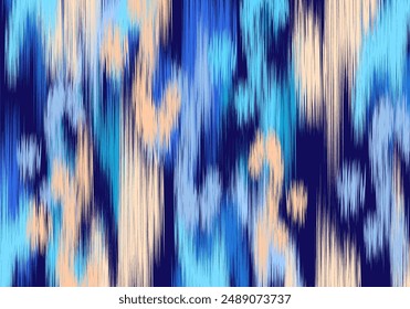 diseño de Arte vectorial de textura vintage étnica geométrica. patrón de moda textil línea ikat patrón sin fisuras y textura de tela batik fondo asiático geometría de Fondo de pantalla indio. Arte de ikat abstracto étnico .