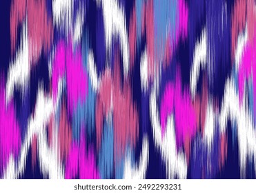 diseño de Arte vectorial de textura vintage étnica geométrica. patrón de moda textil línea ikat patrón sin fisuras y textura de tela batik fondo asiático geometría de Fondo de pantalla indio. Arte de ikat abstracto étnico .