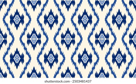 geometric ethnic vintage texture vector art design. textile fashion pattern line ikat seamless pattern and batik fabric texture asian background wallpaper geometry indian. Ethnic abstract ikat art .