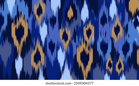 Diseño de Arte vectorial de textura vintage étnico geométrico Línea de patrón de moda textil Patrón ikat sin costuras y textura de tela batik Fondo asiático Geometría de Fondo de pantalla India. Arte ikat abstracto étnico .