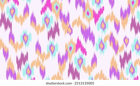 geometric ethnic vintage texture vector art design. textile fashion pattern line ikat seamless pattern and batik fabric texture asian background wallpaper geometry indian. Ethnic abstract ikat art .