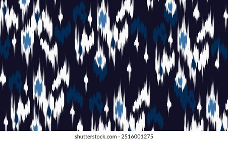 Diseño de Arte vectorial de textura vintage étnico geométrico Línea de patrón de moda textil Patrón ikat sin costuras y textura de tela batik Fondo asiático Geometría de Fondo de pantalla India. Arte ikat abstracto étnico .
