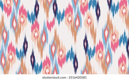 geométrica étnica vintage textura vetor arte design. linha de padrão de moda têxtil ikat padrão sem costura e textura tecido batik asian fundo papel de parede geometria indiano. Étnica abstrata ikat art .