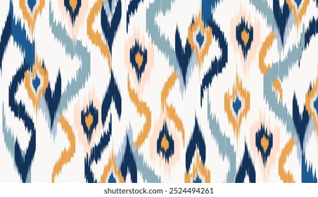 geométrica étnica vintage textura vetor arte design. linha de padrão de moda têxtil ikat padrão sem costura e textura tecido batik asian fundo papel de parede geometria indiano. Étnica abstrata ikat art .
