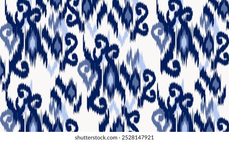 Diseño de Arte vectorial de textura vintage étnico geométrico Línea de patrón de moda textil Patrón ikat sin costuras y textura de tela batik Fondo asiático Geometría de Fondo de pantalla India. Arte ikat abstracto étnico .