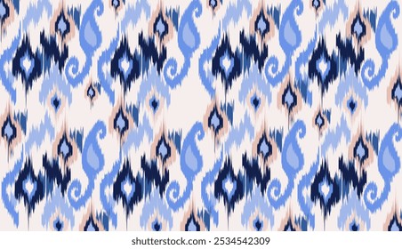 geometric ethnic vintage texture vector art design. textile fashion pattern line ikat seamless pattern and batik fabric texture asian background wallpaper geometry indian. Ethnic abstract ikat art .