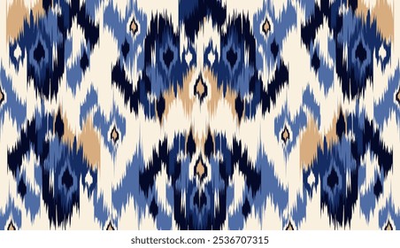 geometric ethnic vintage texture vector art design. textile fashion pattern line ikat seamless pattern and batik fabric texture asian background wallpaper geometry indian. Ethnic abstract ikat art .