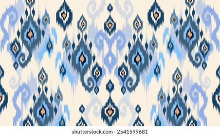geométrica étnica vintage textura vetor arte design. linha de padrão de moda têxtil ikat padrão sem costura e textura tecido batik asian fundo papel de parede geometria indiano. Étnica abstrata ikat art .