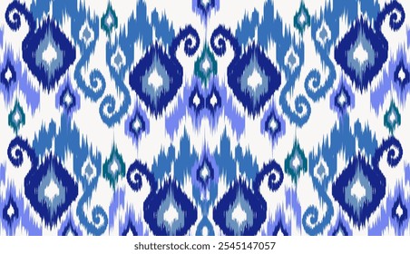 geometric ethnic vintage texture vector art design. textile fashion pattern line ikat seamless pattern and batik fabric texture asian background wallpaper geometry indian. Ethnic abstract ikat art .