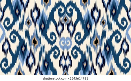 geometric ethnic vintage texture vector art design. textile fashion pattern line ikat seamless pattern and batik fabric texture asian background wallpaper geometry indian. Ethnic abstract ikat art .