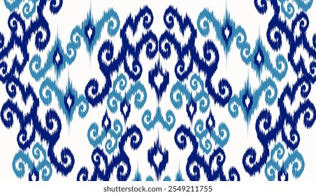 geometrische ethnische Vintage-Textur, Vektorgrafik-Design. Textil-Mode-Muster Linie ikat nahtloses Muster und Batik Stoff Textur asiatisch Hintergrund Tapete Geometrie indian. Ethnisch abstrakte Kat Art .