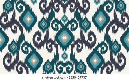 geométrica étnica vintage textura vetor arte design. linha de padrão de moda têxtil ikat padrão sem costura e textura tecido batik asian fundo papel de parede geometria indiano. Étnica abstrata ikat art .