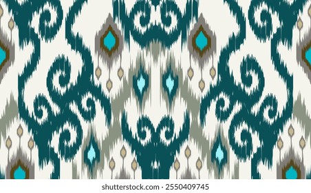 geometric ethnic vintage texture vector art design. textile fashion pattern line ikat seamless pattern and batik fabric texture asian background wallpaper geometry indian. Ethnic abstract ikat art .