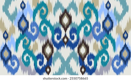 geometric ethnic vintage texture vector art design. textile fashion pattern line ikat seamless pattern and batik fabric texture asian background wallpaper geometry indian. Ethnic abstract ikat art .