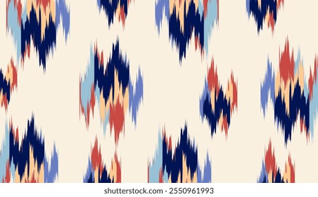 geometric ethnic vintage texture vector art design. textile fashion pattern line ikat seamless pattern and batik fabric texture asian background wallpaper geometry indian. Ethnic abstract ikat art .