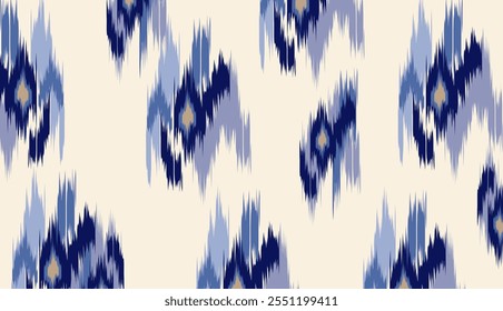 Diseño de Arte vectorial de textura vintage étnico geométrico Línea de patrón de moda textil Patrón ikat sin costuras y textura de tela batik Fondo asiático Geometría de Fondo de pantalla India. Arte ikat abstracto étnico .