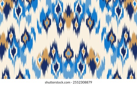 geometric ethnic vintage texture vector art design. textile fashion pattern line ikat seamless pattern and batik fabric texture asian background wallpaper geometry indian. Ethnic abstract ikat art .