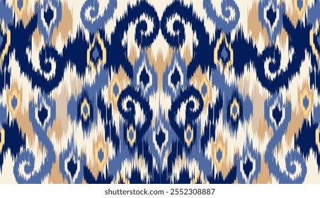 geométrica étnica vintage textura vetor arte design. linha de padrão de moda têxtil ikat padrão sem costura e textura tecido batik asian fundo papel de parede geometria indiano. Étnica abstrata ikat art .