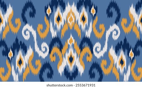 geometric ethnic vintage texture vector art design. textile fashion pattern line ikat seamless pattern and batik fabric texture asian background wallpaper geometry indian. Ethnic abstract ikat art .

