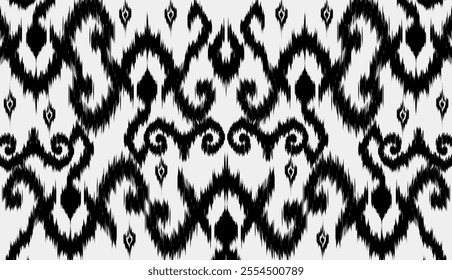 geometric ethnic vintage texture vector art design. textile fashion pattern line ikat seamless pattern and batik fabric texture asian background wallpaper geometry indian. Ethnic abstract ikat art .

