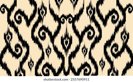 geometric ethnic vintage texture vector art design. textile fashion pattern line ikat seamless pattern and batik fabric texture asian background wallpaper geometry indian. Ethnic abstract ikat art .