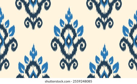 geometric ethnic vintage texture vector art design. textile fashion pattern line ikat seamless pattern and batik fabric texture asian background wallpaper geometry indian. Ethnic abstract ikat art .