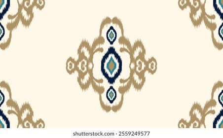 geometric ethnic vintage texture vector art design. textile fashion pattern line ikat seamless pattern and batik fabric texture asian background wallpaper geometry indian. Ethnic abstract ikat art .