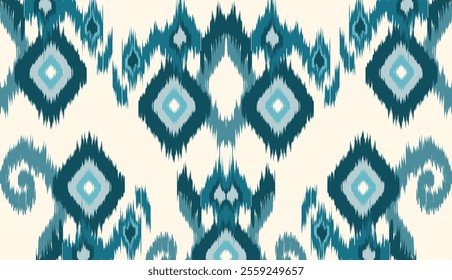 geometric ethnic vintage texture vector art design. textile fashion pattern line ikat seamless pattern and batik fabric texture asian background wallpaper geometry indian. Ethnic abstract ikat art .