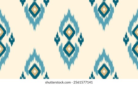 geometric ethnic vintage texture vector art design. textile fashion pattern line ikat seamless pattern and batik fabric texture asian background wallpaper geometry indian. Ethnic abstract ikat art .
