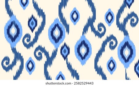 geometric ethnic vintage texture vector art design. textile fashion pattern line ikat seamless pattern and batik fabric texture asian background wallpaper geometry indian. Ethnic abstract ikat art .