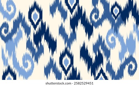 geometric ethnic vintage texture vector art design. textile fashion pattern line ikat seamless pattern and batik fabric texture asian background wallpaper geometry indian. Ethnic abstract ikat art .