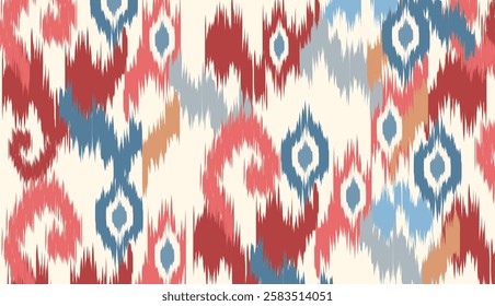 geometric ethnic vintage texture vector art design. textile fashion pattern line ikat seamless pattern and batik fabric texture asian background wallpaper geometry indian. Ethnic abstract ikat art .