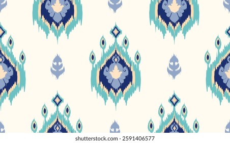 geometric ethnic vintage texture vector art design. textile fashion pattern line ikat seamless pattern and batik fabric texture asian background wallpaper geometry indian. Ethnic abstract ikat art .