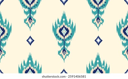 geometric ethnic vintage texture vector art design. textile fashion pattern line ikat seamless pattern and batik fabric texture asian background wallpaper geometry indian. Ethnic abstract ikat art .