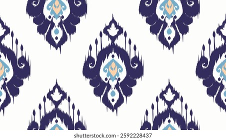 geometric ethnic vintage texture vector art design. textile fashion pattern line ikat seamless pattern and batik fabric texture asian background wallpaper geometry indian. Ethnic abstract ikat art .