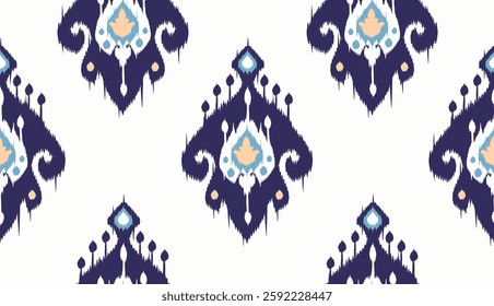 geometric ethnic vintage texture vector art design. textile fashion pattern line ikat seamless pattern and batik fabric texture asian background wallpaper geometry indian. Ethnic abstract ikat art .