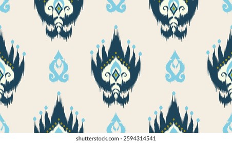 geometric ethnic vintage texture vector art design. textile fashion pattern line ikat seamless pattern and batik fabric texture asian background wallpaper geometry indian. Ethnic abstract ikat art .