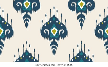 geometric ethnic vintage texture vector art design. textile fashion pattern line ikat seamless pattern and batik fabric texture asian background wallpaper geometry indian. Ethnic abstract ikat art .