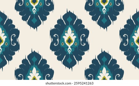 geometric ethnic vintage texture vector art design. textile fashion pattern line ikat seamless pattern and batik fabric texture asian background wallpaper geometry indian. Ethnic abstract ikat art .