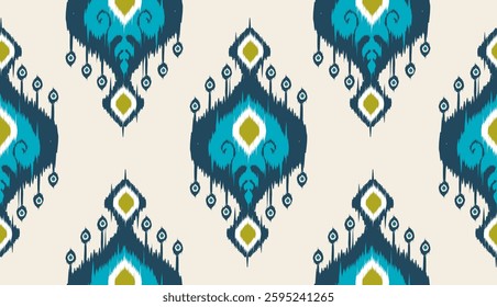 geometric ethnic vintage texture vector art design. textile fashion pattern line ikat seamless pattern and batik fabric texture asian background wallpaper geometry indian. Ethnic abstract ikat art .