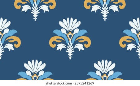 geometric ethnic vintage texture vector art design. textile fashion pattern line ikat seamless pattern and batik fabric texture asian background wallpaper geometry indian. Ethnic abstract ikat art .