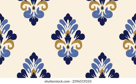 geometric ethnic vintage texture vector art design. textile fashion pattern line ikat seamless pattern and batik fabric texture asian background wallpaper geometry indian. Ethnic abstract ikat art .